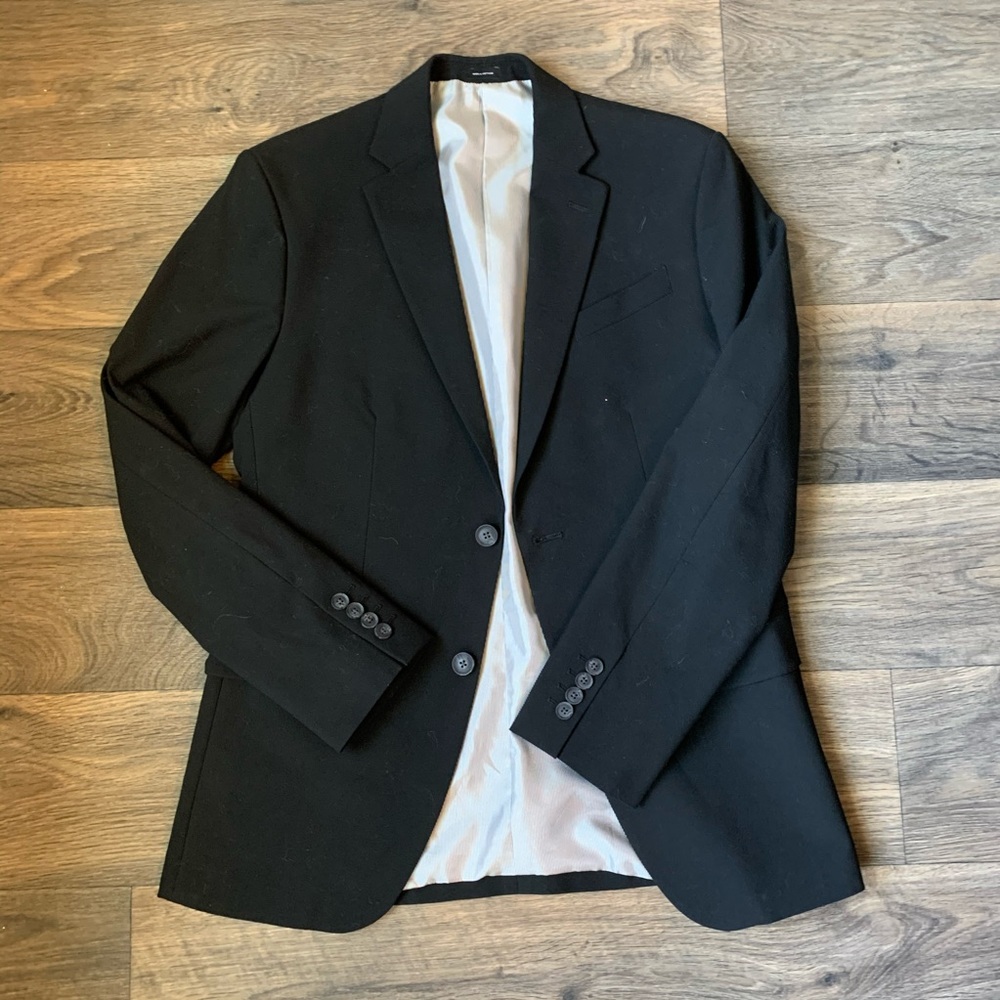 J.Ferrar Size Slim Black Blazer